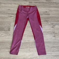 Outdoor Voices TechSweat Colorblock 7/8 Leggings Red Purple Medium