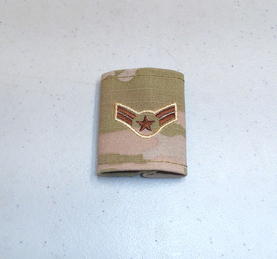 US Air Force USAF Airman First Class A1C OCP Camo GORE-TEX Parka Rank Tab Patch