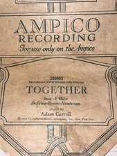 Player Piano Roll Ampico TOGETHER Henderson