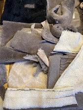 1kg Natural,Quality 100% Real Sheepskin Vintage Off-Cuts - crafting (bag B)