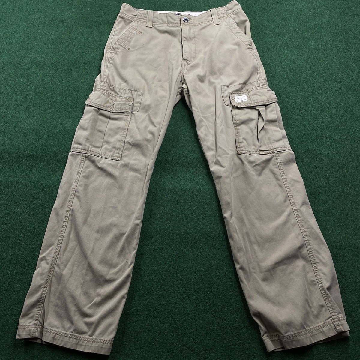 Vintage Levis Cargo Pants Mens 30 Brown Beige Y2K Loose Baggy Wide