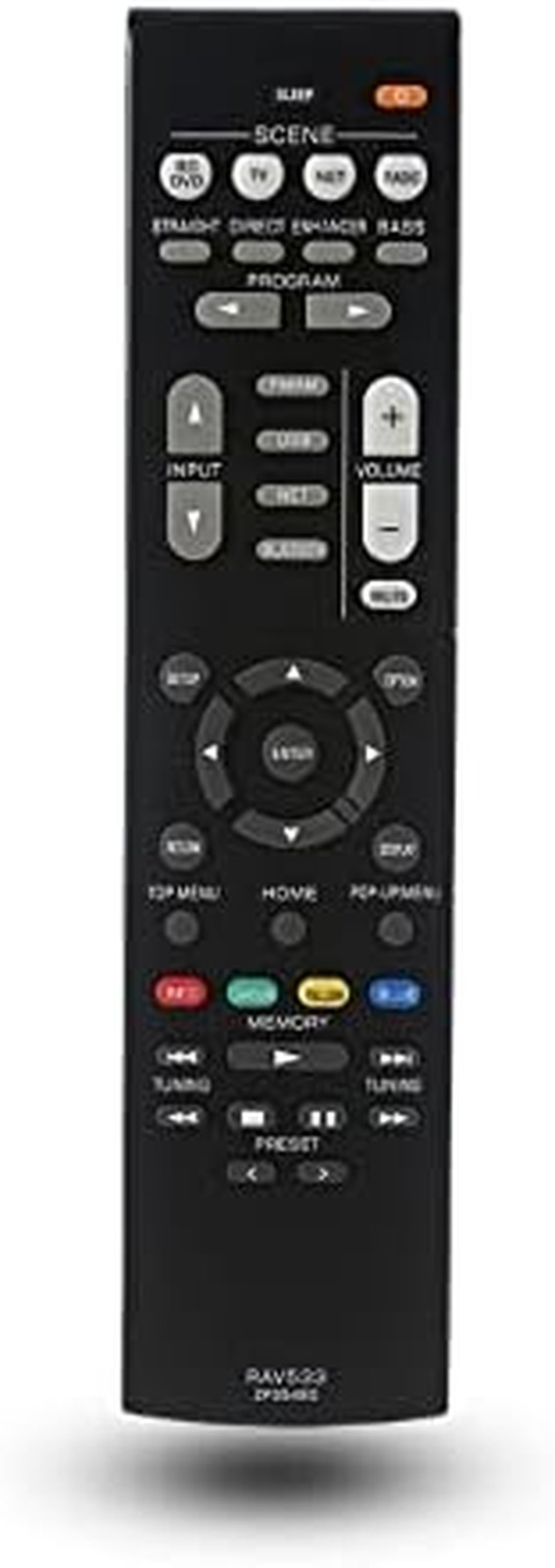 Replacement Remote Control for Yamaha RX-V379 RX-V381 RX-V383 RX-V385 RX-V483 RX