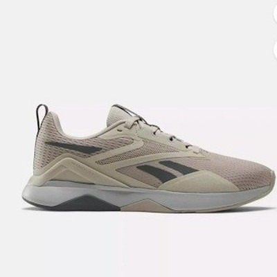 Reebok Mens Nanoflex TR 2 Cross Training Athletic Shoes Ash Gray Size 8 NEW