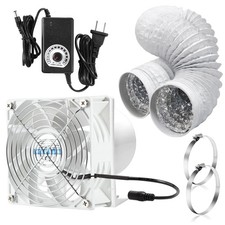 4in Fume Extractor, Air Exhaust/Blower Fan Kit with 6.5ft Dryer Hose Kit, 300...