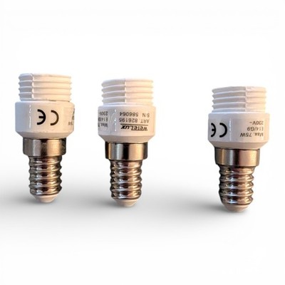 3er Pack WeTeLux Lampenadapter E14 auf G9 max. 75 W