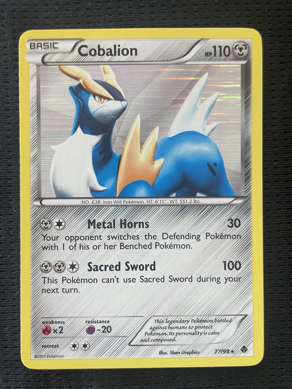 Cobalion 77/98 Emerging Powers Holo LP Condition