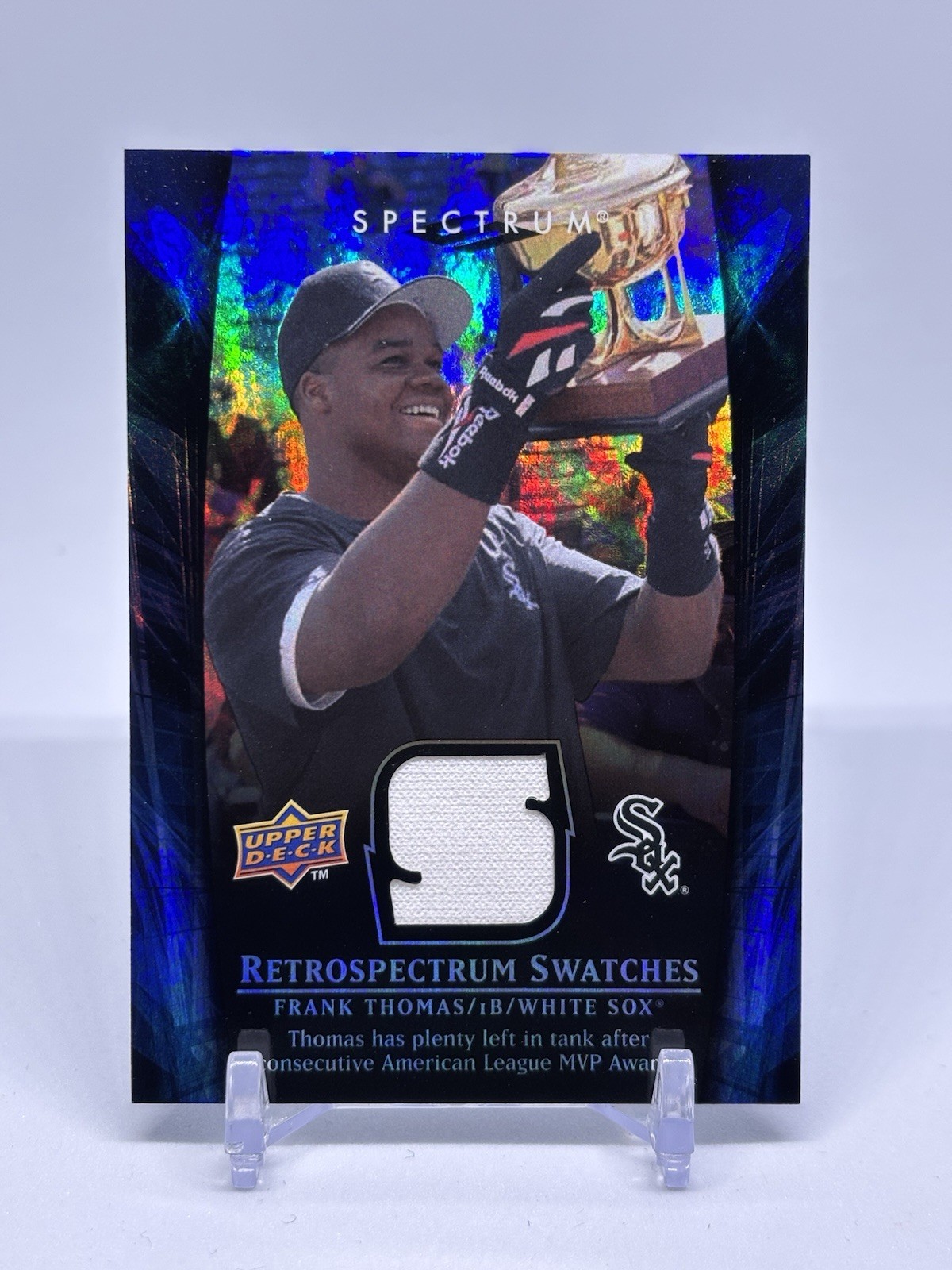 2008 Upper Deck Spectrum - Retrospectrum Swatches Frank Thomas #RS-FT1 Blue...