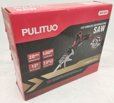 PULITUO Reciprocating Saw 12V Cordless with Clamping Jaw, 2x 2Ah Batteries