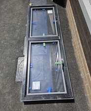Brand New 2 Panel Aluminium Window Set 833mm X 485mm