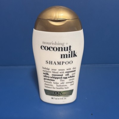 NEW OGX Nourishing + Coconut Milk Moisturized Soft Hair SHAMPOO 3 oz