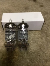 Pair of Amperex Bugle Boy 12AX7 tubes, tested