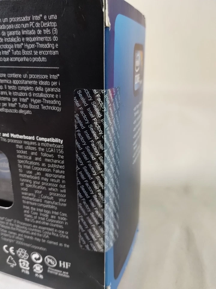 Factory Sealed Intel Core i7-870 Processor 2.93 GHz 8 MB Cache Socket LGA1156 - Image 2 of 4