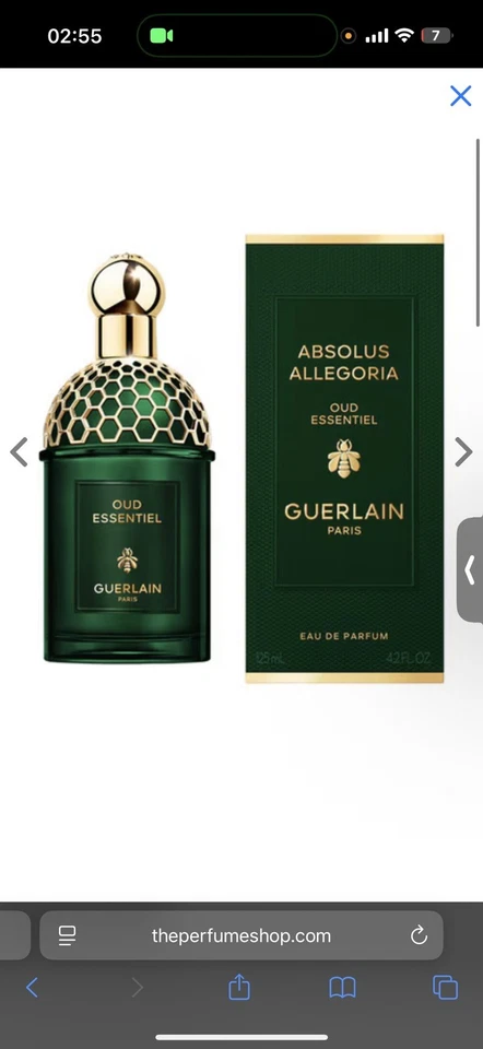 Guerlain Absolus Allegoria Oud Essentiel 4,2 fl oz / 125 ml Eau de Parfum