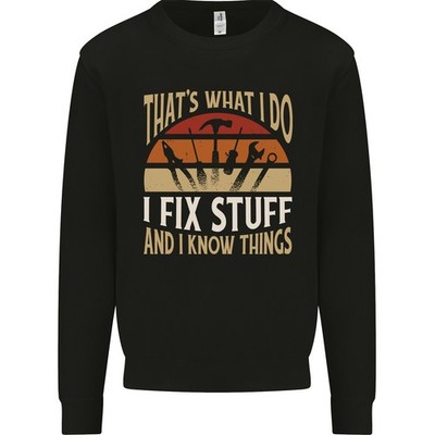 AWDis Kids Sweatshirt Pullover Jungen Hoodie Sprüche Elektriker Sparky Mechanic