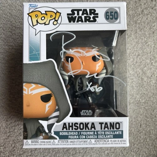 Rosario Dawson Signed Ahsoka Tano Funko Pop Autograph OPX COA Star Wars Figure