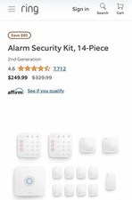 Ring Alarm 14 Piece Kit Wireless Smart Home Security System with Sensors