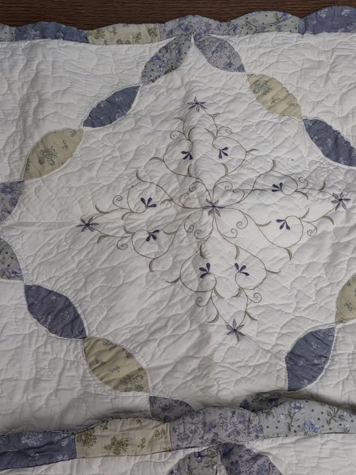 Fundas de almohada estándar Garnet Hill Home Classics 2 ciruelas huerto acolchadas orgánicas Foto 2 de 4