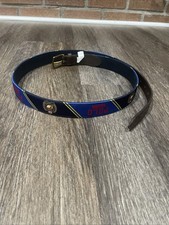 Polo Ralph Lauren POLO Crest  Crown Leather-Trim Mens Belt Size XL 48  