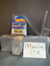 27 Pack Plastic Protector Case for Basic Mainline Hot Wheels Matchbox
