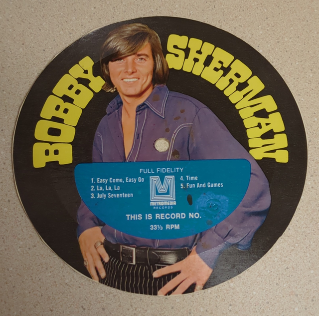 Bobby Sherman Bobby Sherman 12" Vinyl LP 33 RPM Black Full-Fidelity Metromedia