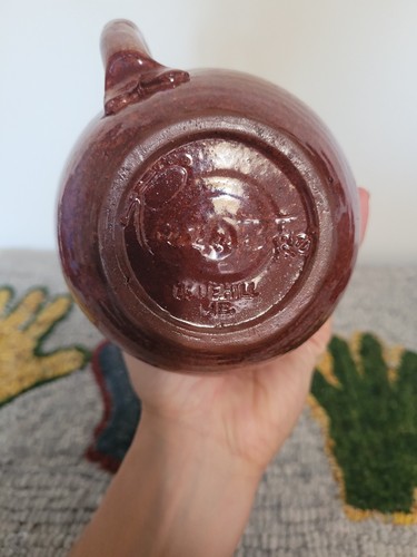 Rowantrees Keramik Blue Hill Maine 6" Krug rotbraun seidenmatt Glasur - Bild 6 von 7