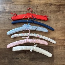 Padded Satin Lingerie Delicate Clothes Hangers Various Sizes Colors VTG to Now