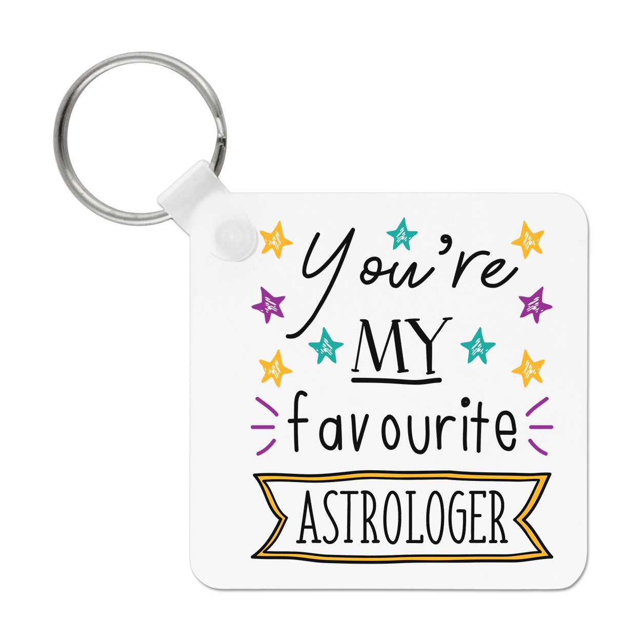 You're My Favourite Astrologer Stars Keyring Key Chain Funny Best Astrology