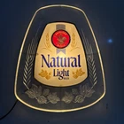 Vtg Anheuser-Busch Natural Light Beer Lighted Sign works bar man cave lounge