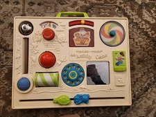 Vintage Fisher Price Activity Center #134 1973 Baby Toddler Crib Busy Board 