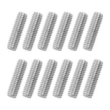 12Pack M6x20mm 316 Stainless Steel Fully All Threaded Rod Studs, 1mm Pitch