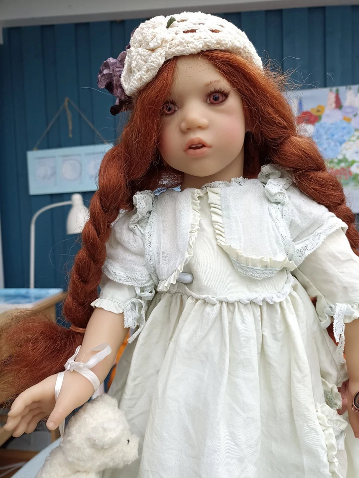 Annette Himstedt Künstlerpuppe "Tinka" - mit Zertifikat in OVP von 1997 - Bild 3 von 3