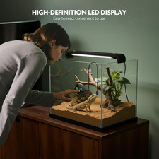 Reptile Thermometer Hygrometer LED Reptile Tank Thermometer Humidity Gauge Mode