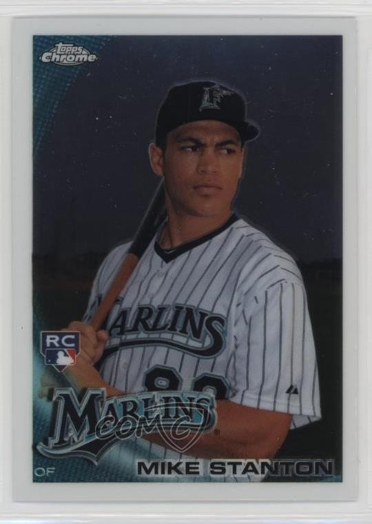 2010 Topps Chrome Giancarlo Stanton (Mike on Card) #190 2s2