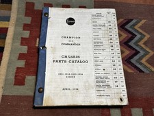 1951-1954 Studebaker Champion Commander Chassis Parts Catalog April 1954 Oem