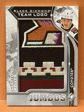 2020-21 Upper Deck Black Diamond Clayton Keller Team Logo Jumbos Patch