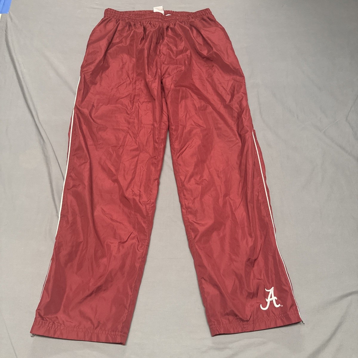 Alabama Crimson Tide Track Pants Mens XL Red Oak Sportswear Windbreaker