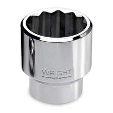 Wright Tool 8152 - 1Inch Drive 12 Point Standard Socket - 1-5/8Inch 4EA