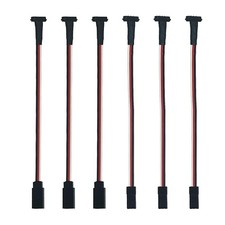 3Pairs RC Models JR Extension Cable Magnetic Snap-on for RC Cars, Planes, Drones