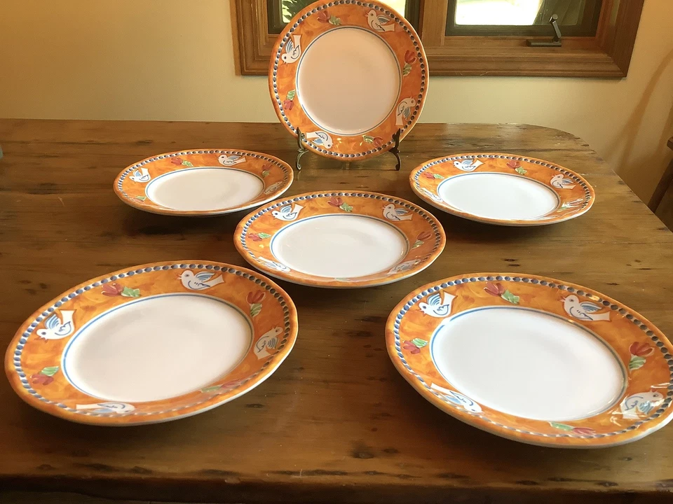 Vietri 16 Piezas Melamina Campagna 6 Cena, 6 Cuencos de Pasta, 4 Platos de Almuerzo/Ensalada Foto 2 de 4