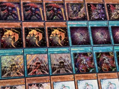 Yugioh Complete Gem-Knight Deck 40 Cards Plus 15 Card Extra Deck