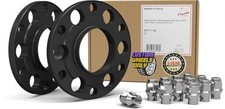 2 Hub Centric Billet Wheel Spacers 15mm Thick Aftermarket Lug Kit Chrome