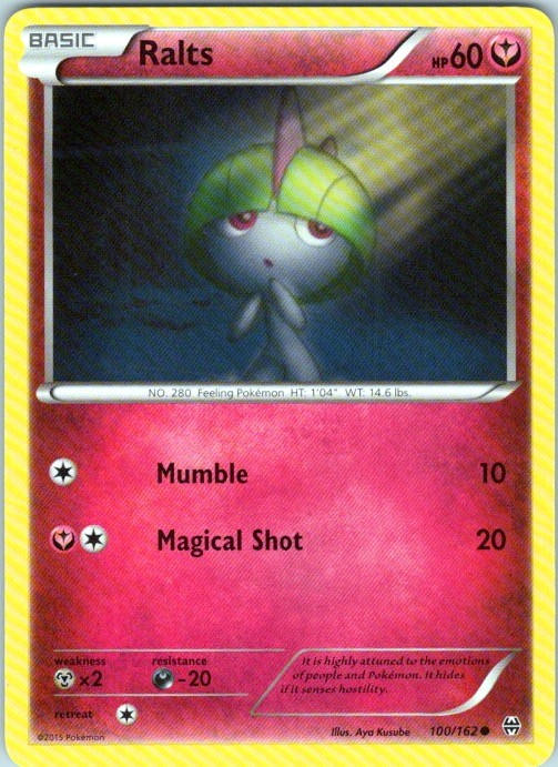 RALTS 100/162 COMMON BREAKTHROUGH POKEMON LP