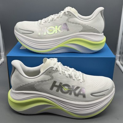 Hoka One One Skyward X 2 Women s 10 B White Metallic Running Shoes Training NWB!