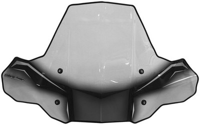 Powermadd Cobra Pro Tek Windshield - No Cut Out with Rapid Release Mount 24574
