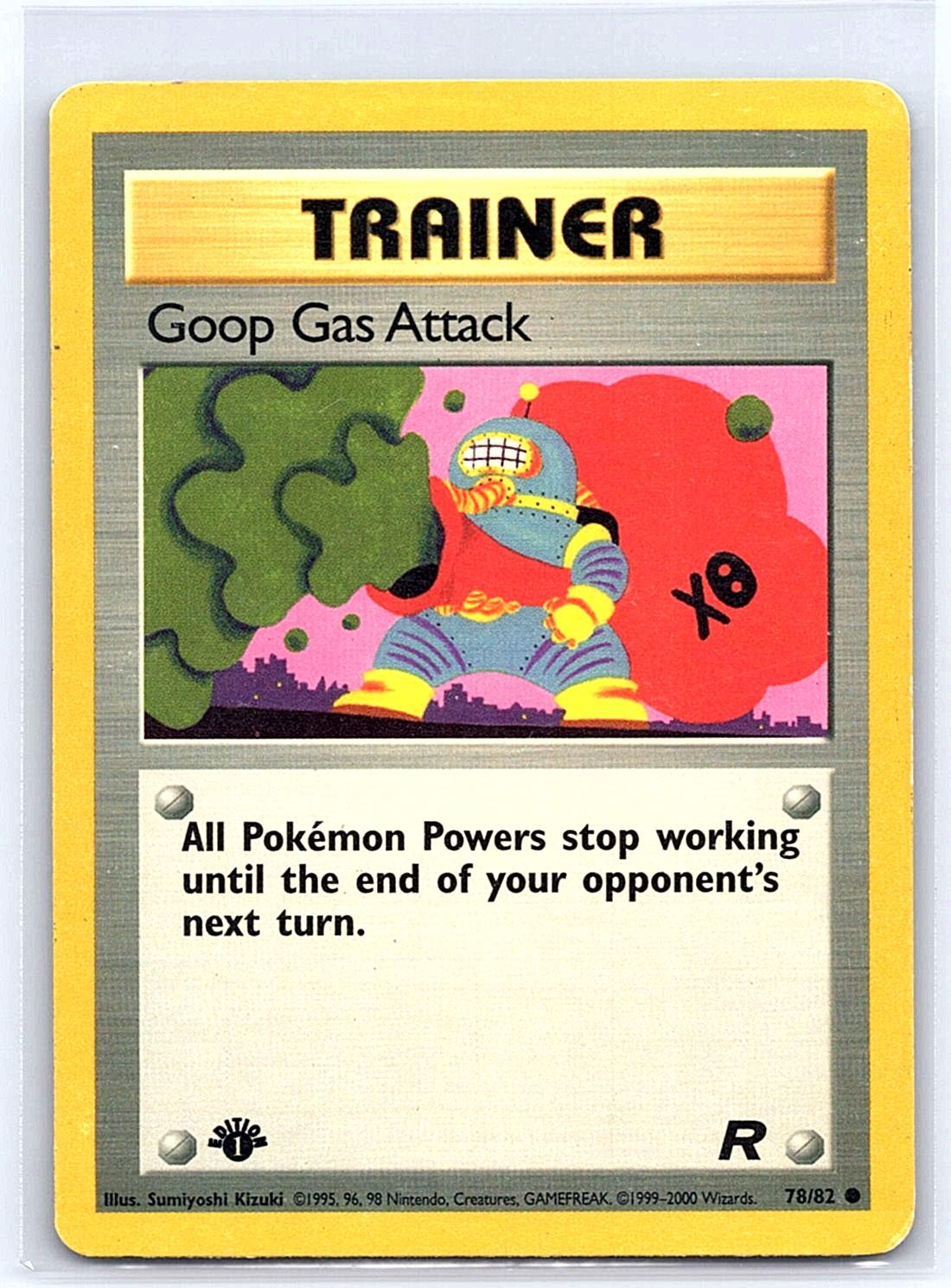 Goop Gas Attack Team Rocket 78/82 1st Edition Non-Holo