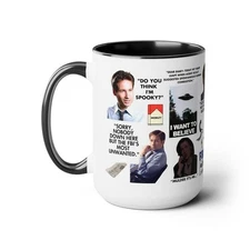 The X-Files TV Show Mug – Mulder & Scully – 11oz Sci-Fi Ceramic Coffee Cup