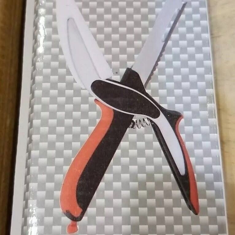 Clever Cutter Universal Scissors 6 In 1 Chef Knife Bottle Opener Fish Scaler
