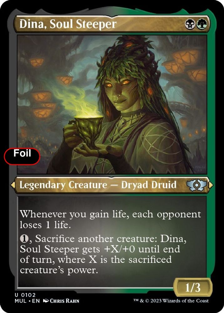 Foil Dina, Soul Steeper (Foil Etched) - 102 - NM - March of the Machine: Mult...