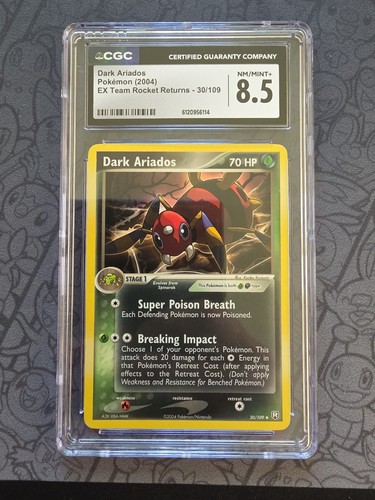 Dark Ariados graded CGC 8.5 for sale on eBay