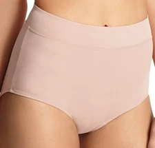WARNER’S Women’s No Pinch No Problems High Waist Brief 5738 Almond Beige XL 8